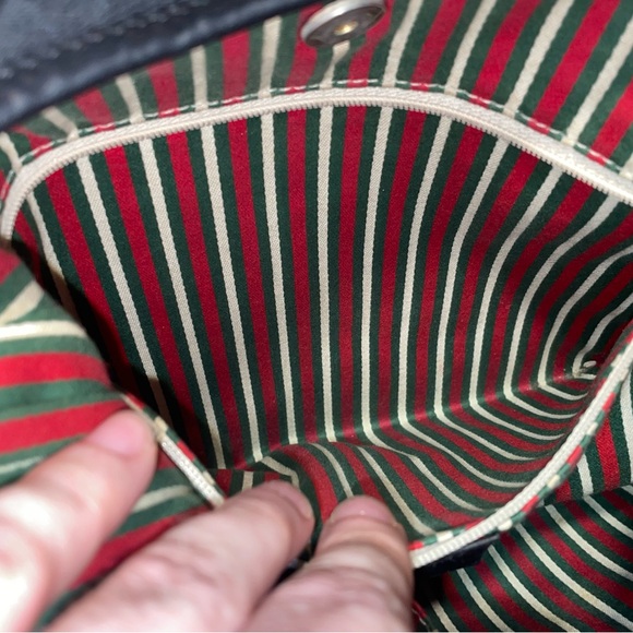 Gucci Black GG Canvas New Britt Hobo 169947 - Picture 10 of 14